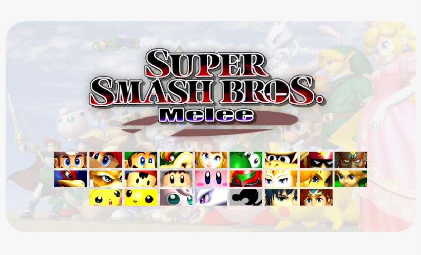Original - Smash Bros Melee Title, transparent png