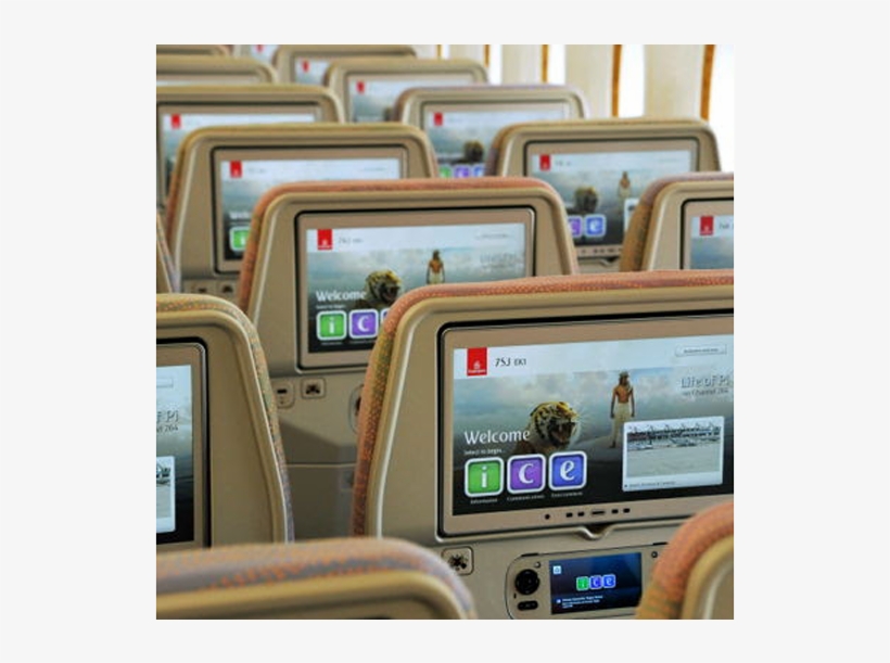 Create Your Own Playlist Before Flying With Emirates - Emirates A380 Economy Class New, transparent png