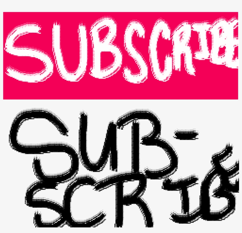 Subscribe Button - Calligraphy, transparent png