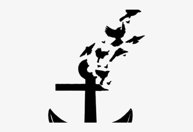 Anchor Tattoos Clipart Silhouette - Ancora Tattoo, transparent png