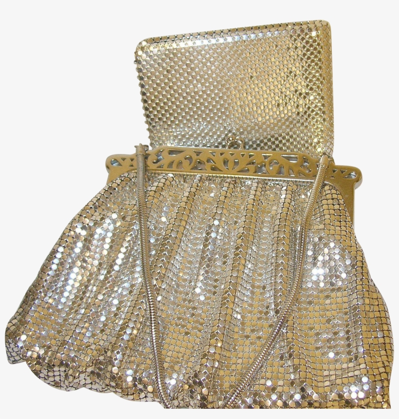 Vintage Whiting/davis Silver Mesh Bag - Chair, transparent png