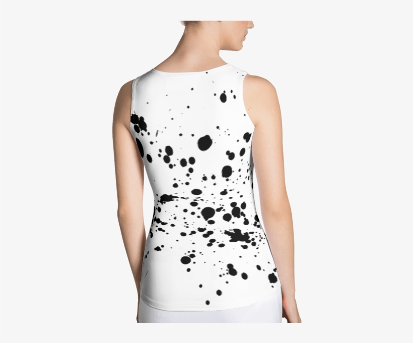 Ink Splatter Grunge Tank Top - Girl, transparent png