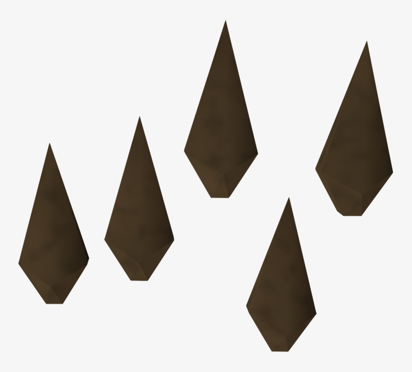 Detailed - Bronze Arrowhead, transparent png