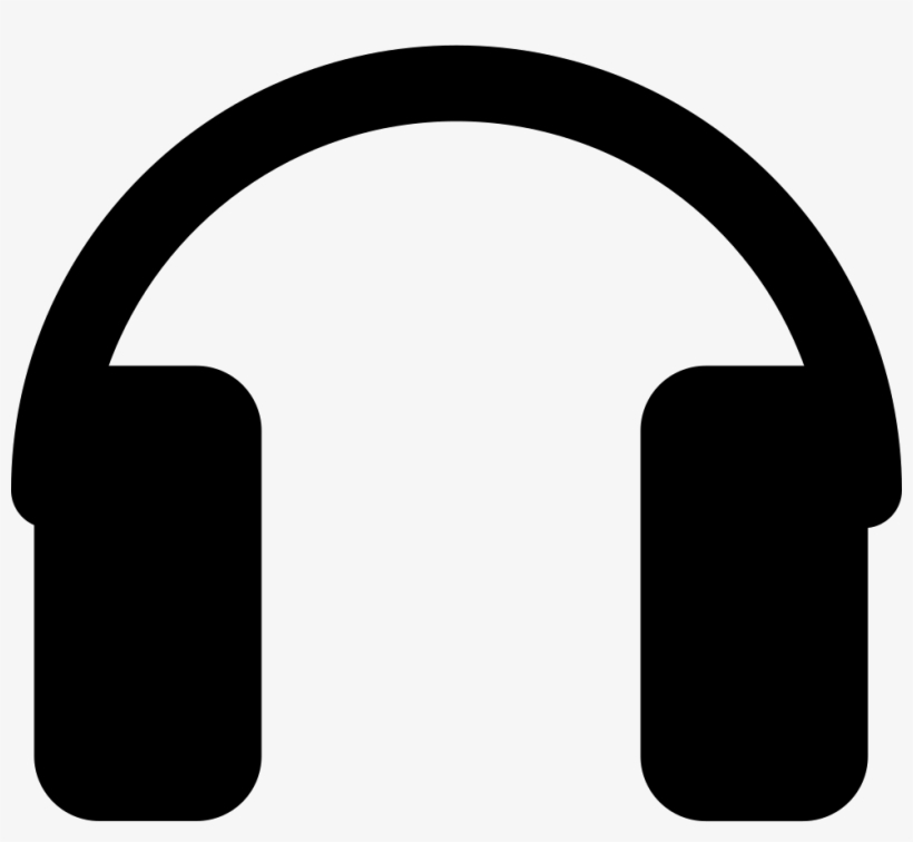 Headphones Silhouette Png - Silhouette Of Headphones, transparent png