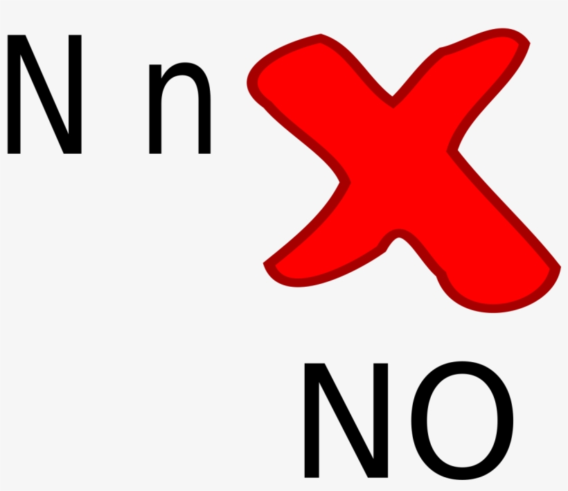 This Free Icons Png Design Of N For No, transparent png