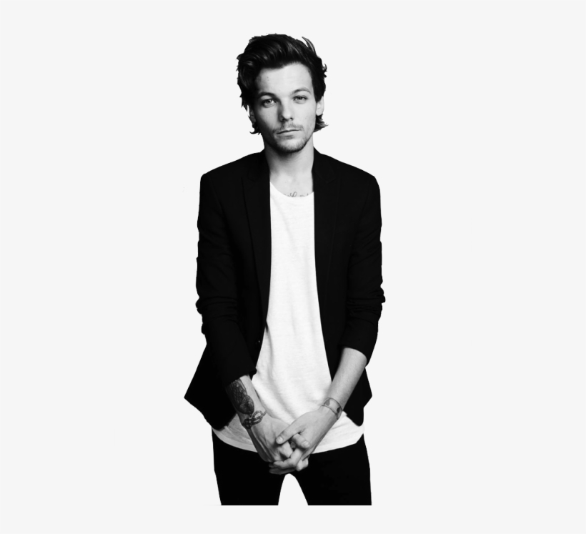One Direction Transparent - Louis Tomlinson Black And White, transparent png