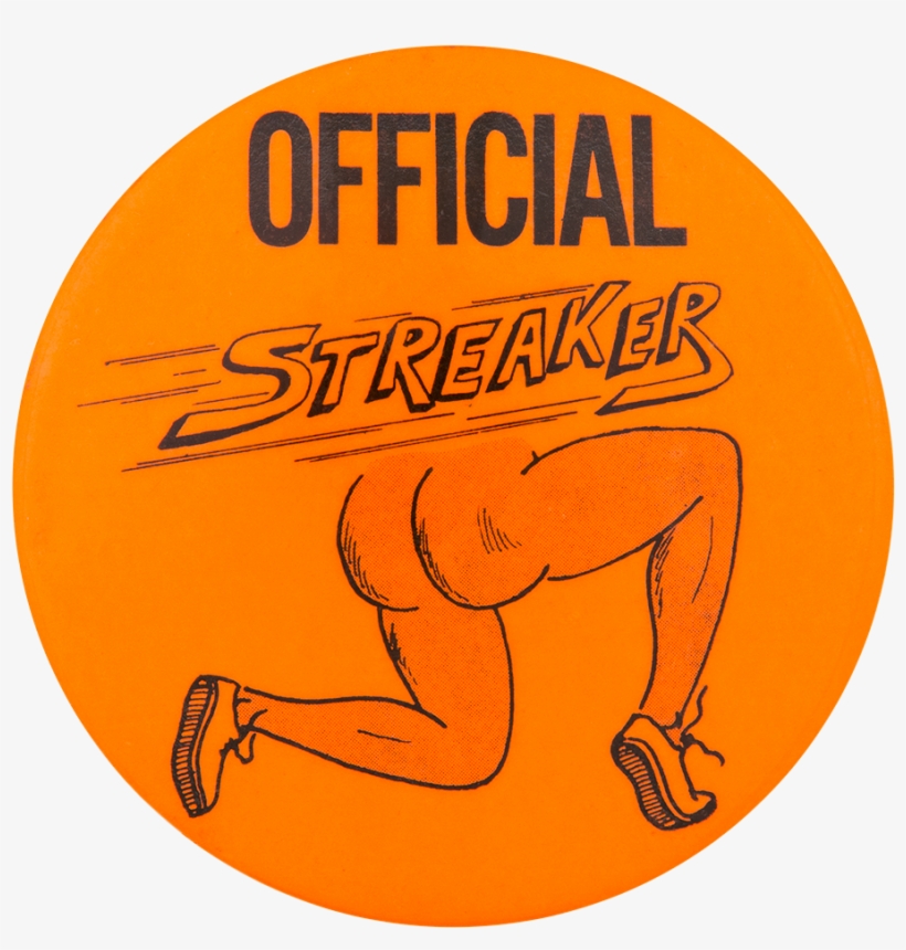 Official Streaker Orange Social Lubricators Button - Illustration, transparent png