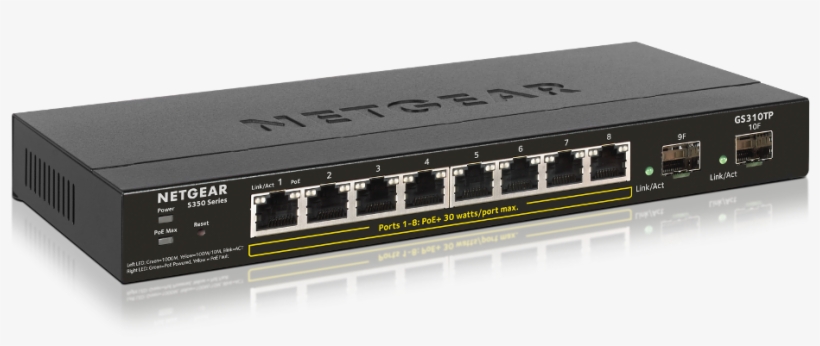 Netgear - Netgear Gs310tp-100eus, transparent png