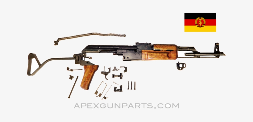 East German Ak 47 Mpi Km Parts Kit, Side Folding Stock, - East Germany, transparent png