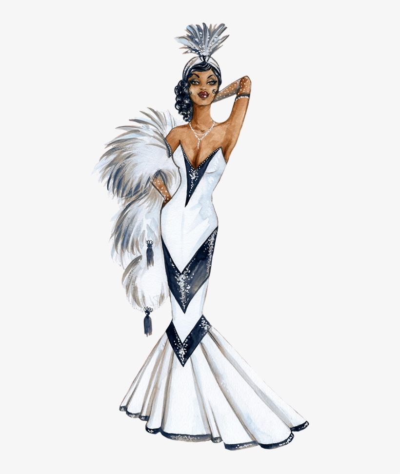 1950th Girl With Hat - Illustration, transparent png