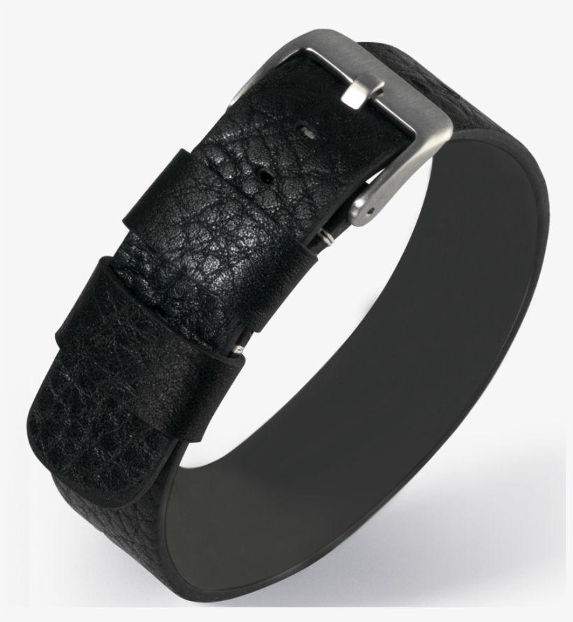 Eulit One Piece Nato Styled Leather Strap / Black - Strap, transparent png