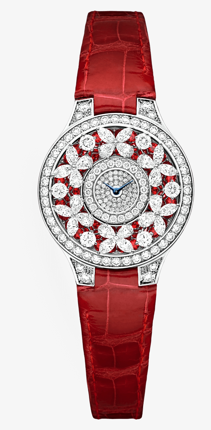 A Graff Ladies' Classic Butterfly Diamond On Ruby Watch - Graff, transparent png