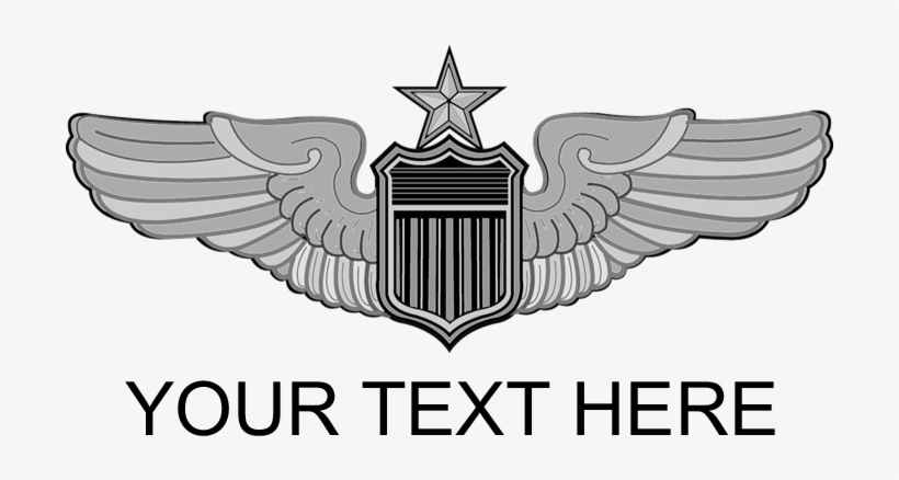 Personalized Senior Pilot Wings Infant Bodysuit - Air Force Nav Wings, transparent png
