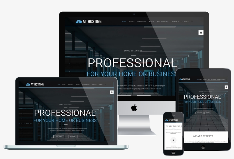 Responsive Hosting Joomla Template - Free Corporate Responsible Bootstrap Templates, transparent png