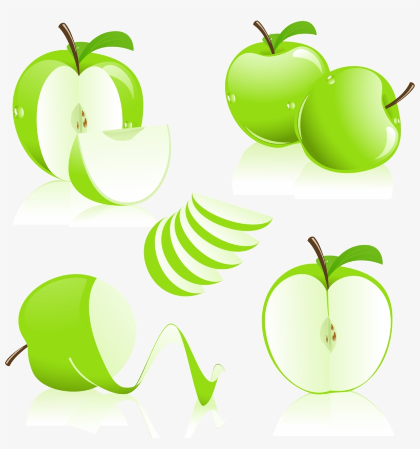 Kisspng Apple Graphic Design Clip Art Vector Painted - Granny Smith, transparent png