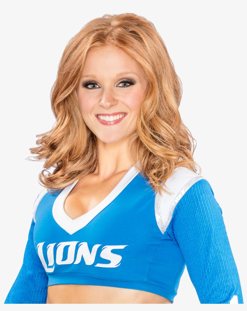 Detroit Lions Redhead Cheerleader, transparent png