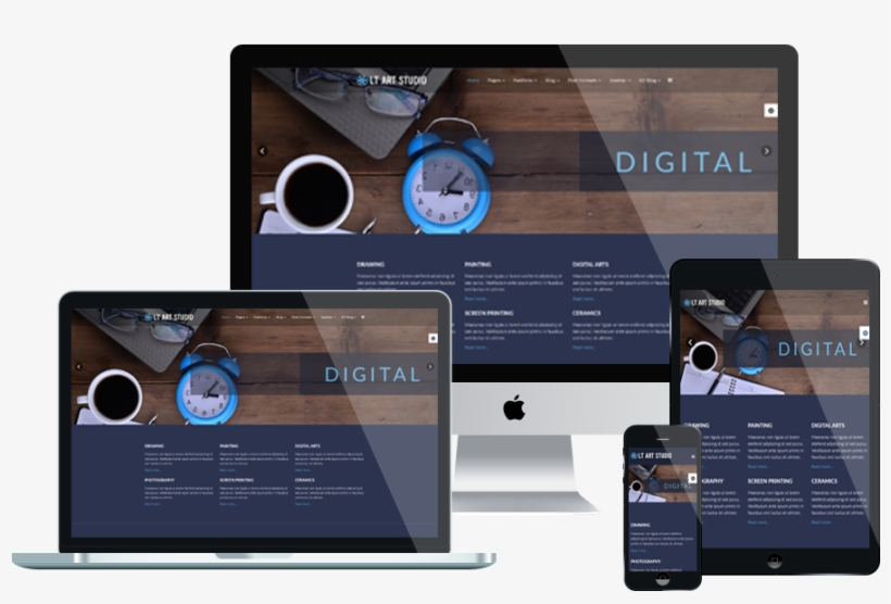 It's Elegantly Responsive - Free Responsive Templates Joomla 3.9, transparent png