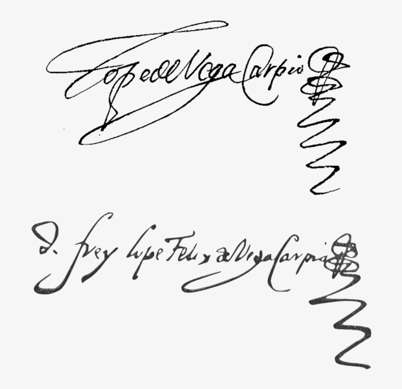 Firmas De Lope De Vega - Lope De Vega Firma, transparent png