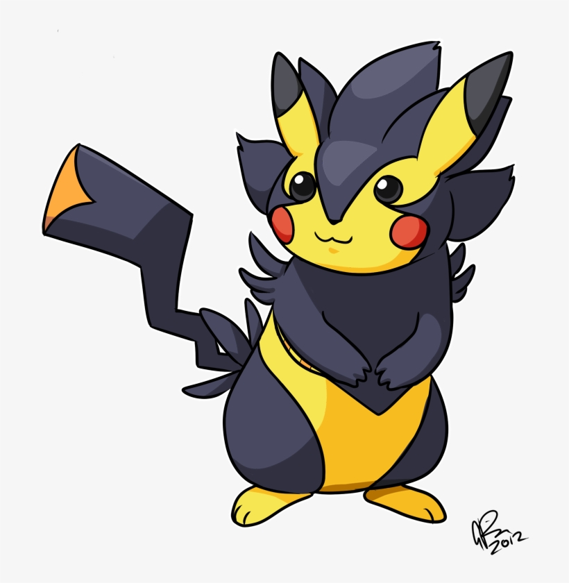 Fusion Pokemon - Pikaray - Pikachu And Umbreon Fusion, transparent png