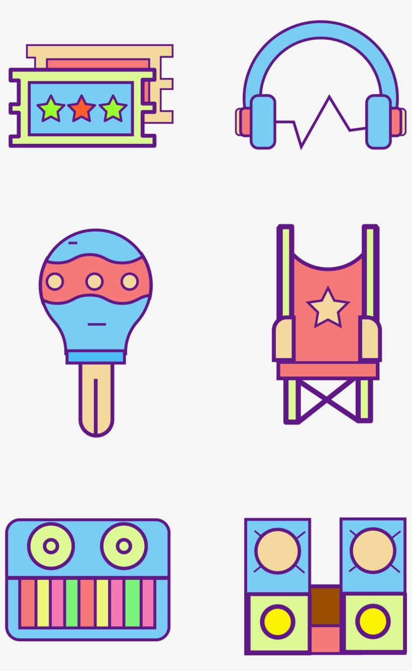 رمز Iocn البيانو وسماعات الرأس صورة متجهة, transparent png