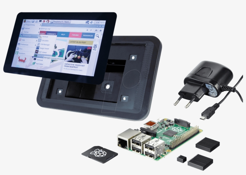 Rasp 3 Bdl 7td - Raspberry Pi 3 Touch, transparent png