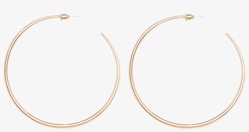 Super Hoop Earrings In Colour Gold Earth - Earrings, transparent png