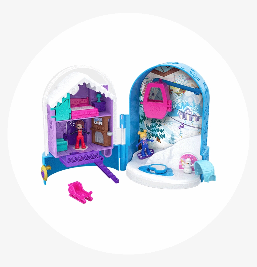 Polly Pocket Pocket World Snow Secret Compact Product - Polly Pocket Big Pocket World, transparent png