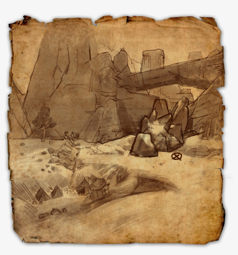 Bangkorai Ce Treasure Map - Elder Scrolls Online Treasure Map, transparent png