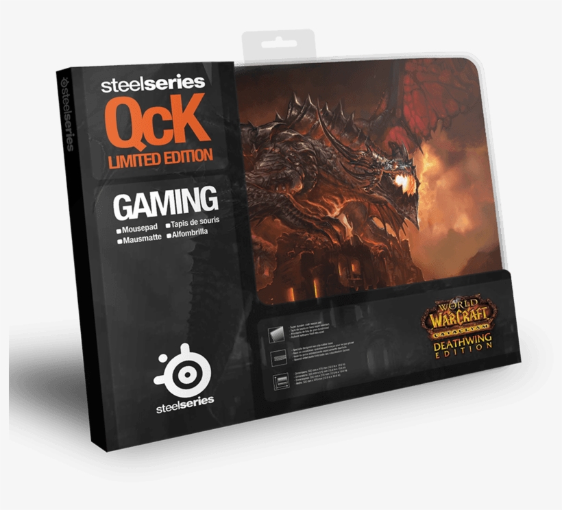 Steelseries Qck Deathwing Edition - World Of Warcraft Cataclysm, transparent png