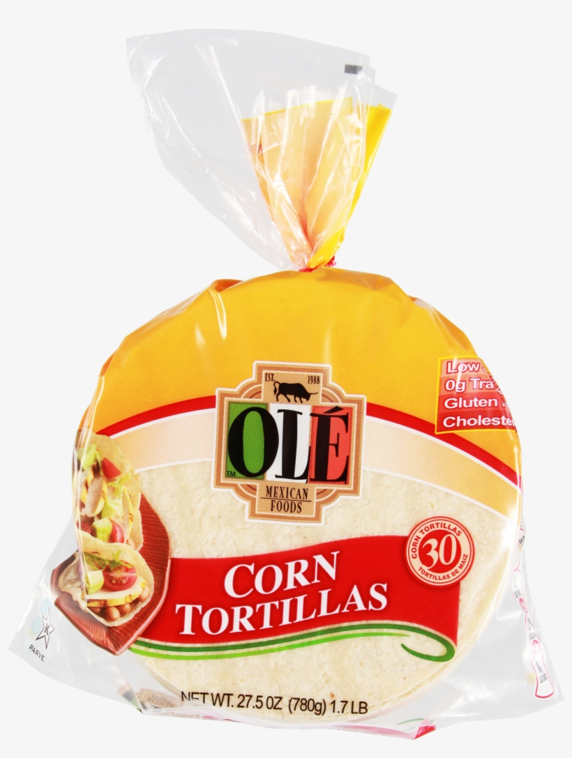 White Corn Tortillas - Ole Flour Tortillas, transparent png