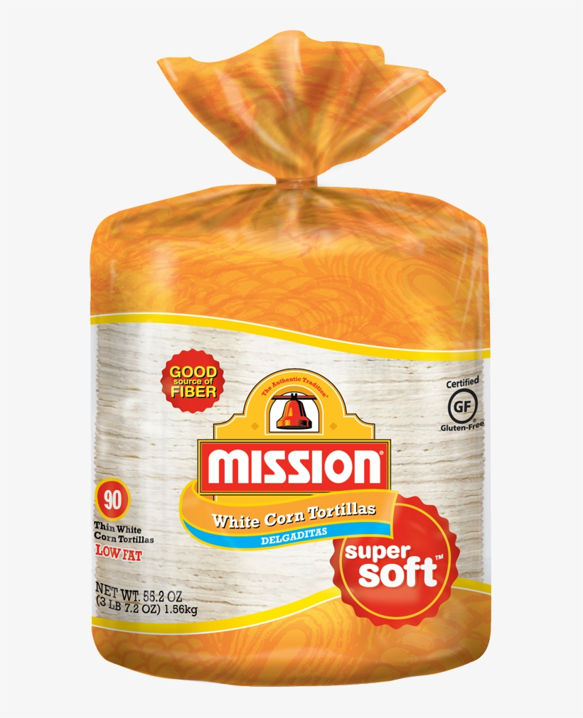Extra Thin White Corn Tortillas - Mission Corn Tortillas, transparent png