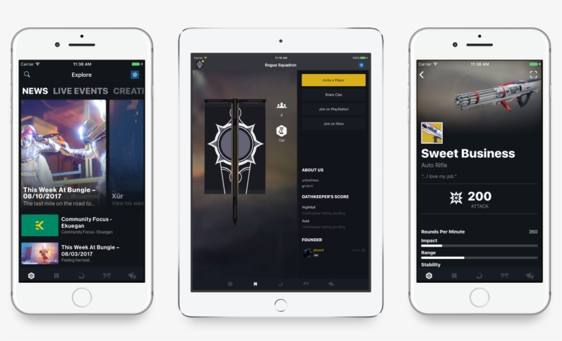 And, Of Course, You Can Use The Destiny Companion To - Destiny 2 Companion App, transparent png