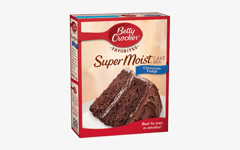 Supermoist® Chocolate Fudge Cake Mix - Betty Crocker Chocolate Cake Mix, transparent png