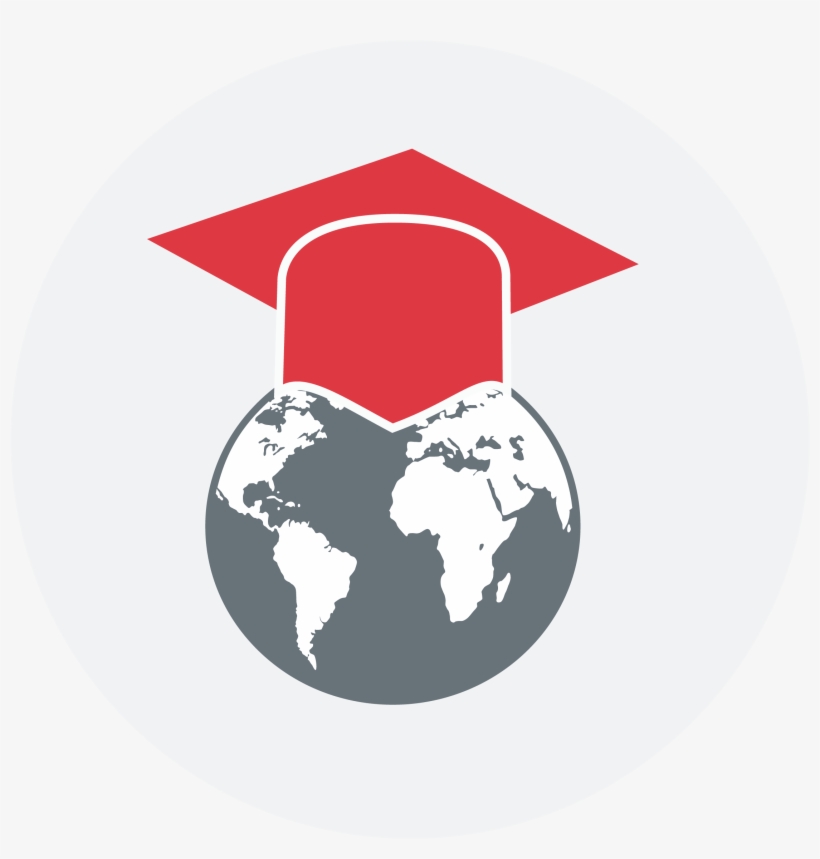 Sa Students Come From 40 Countries - World Map In Single Color, transparent png