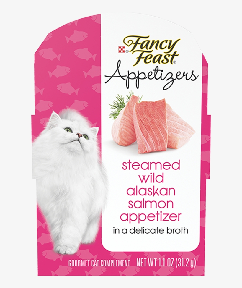 Steamed Wild Alaskan Salmon Appetizer In A Delicate - Fancy Feast, transparent png
