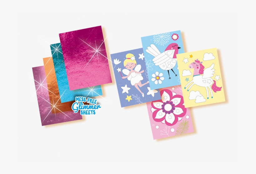 Mess Free Glimmer Sheets - Art Paper, transparent png
