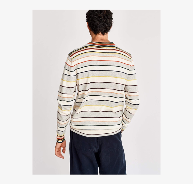 Bellerose Giline Stripe Wool Mix Sweater Jumper - Cardigan, transparent png