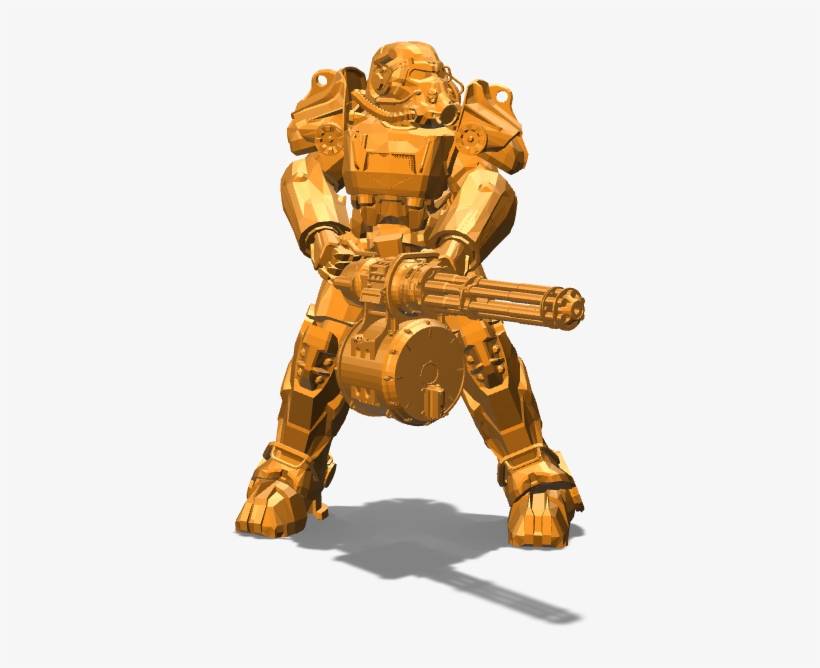 T60 Power Armor - Figurine, transparent png