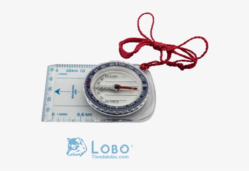 Brujula Escolar Mapas Con Regla Plastico Transparente - Gauge, transparent png
