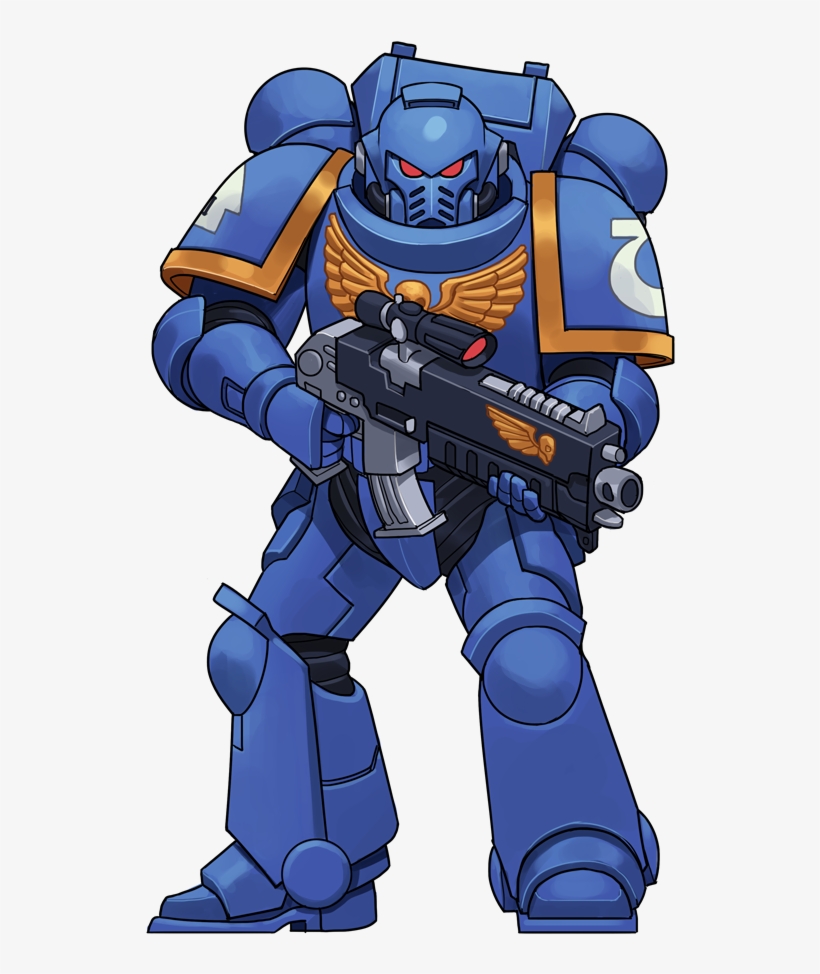 402kib, 656x1044, Space-marine - Warhammer Adventures, transparent png