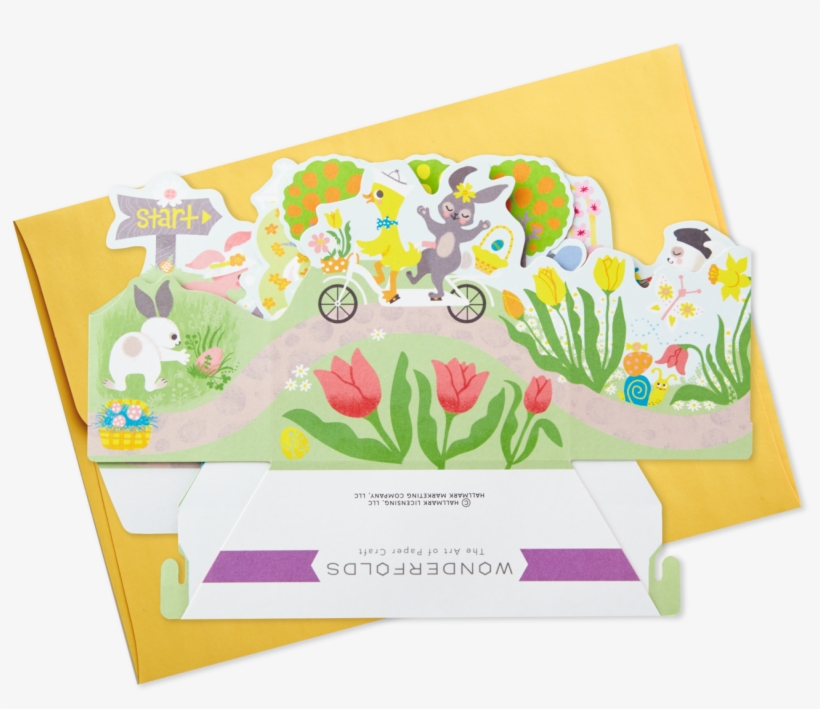 Easter Egg Hunt Pop Up Easter Card - Illustration, transparent png