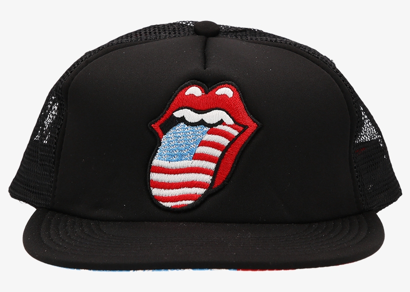 Rolling Stones Zip Code Stars And Stripes Trucker Hat - Baseball Cap, transparent png
