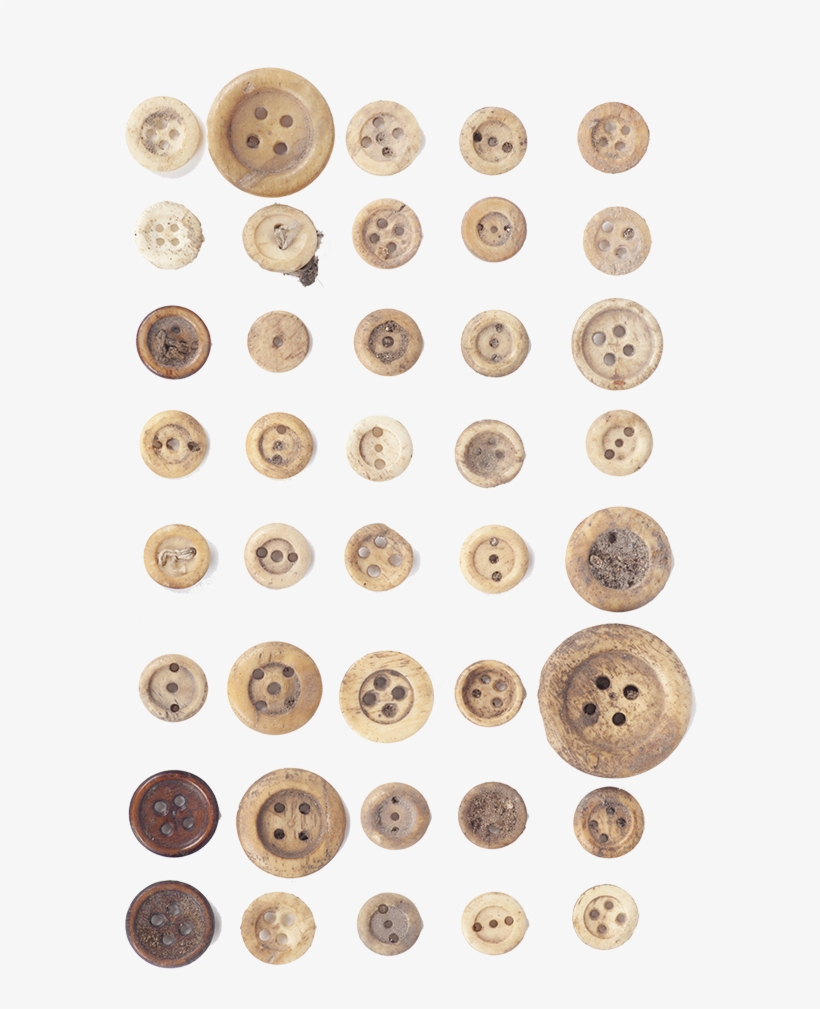 Grid Of An Assortment Of Buttons Of Different Sizes - Button, transparent png