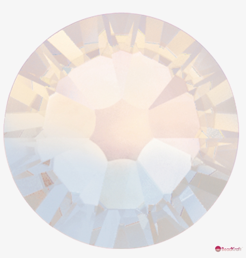 Beadkraft White Opal-swarovski 2058 Xilion Flatback - White Opal Swarovski Crystals, transparent png