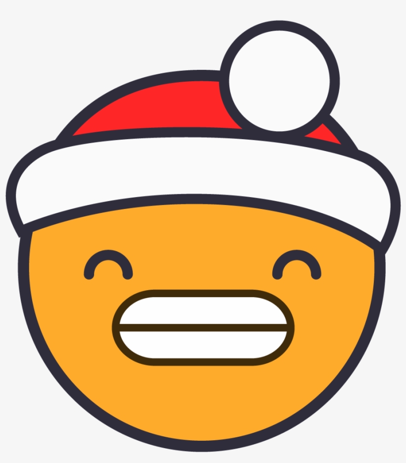 Nervous Santa - Emoji, transparent png
