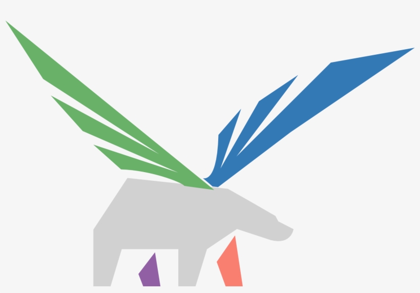 Flying Grizzly - Graphic Design, transparent png