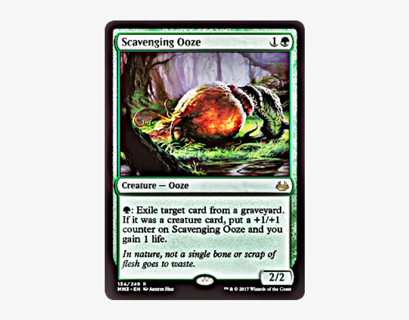 Scavenging Ooze Modern Masters 2017 English Foil - Magic Craterhoof Behemoth, transparent png