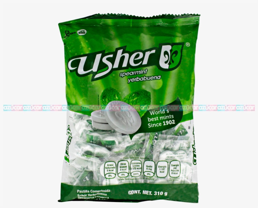 Usher Spearmint Yerbabuena 40/100 Usher - Mozzarella, transparent png