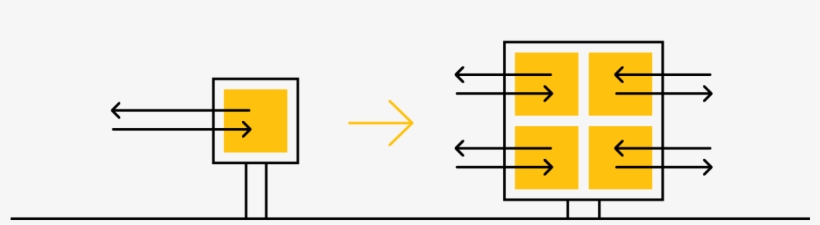 A Great Way To Increase Network Capacity Is By Increasing - Diagram, transparent png