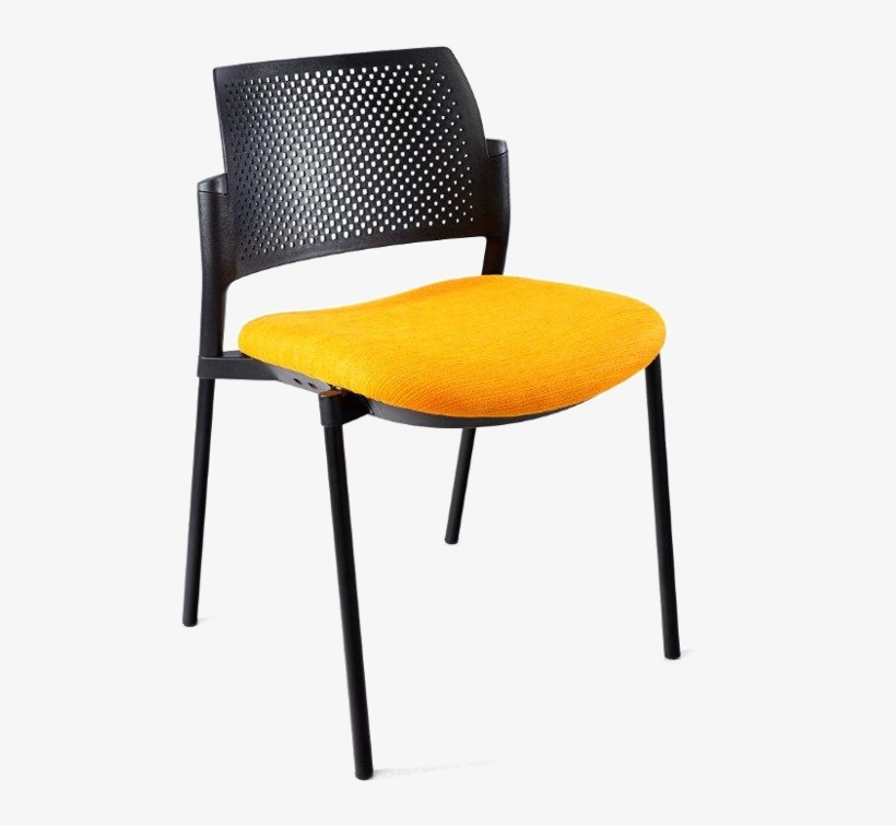 Kyos 4 Legged Side With Upholstered Seat, Stackable - Kyos Chair, transparent png